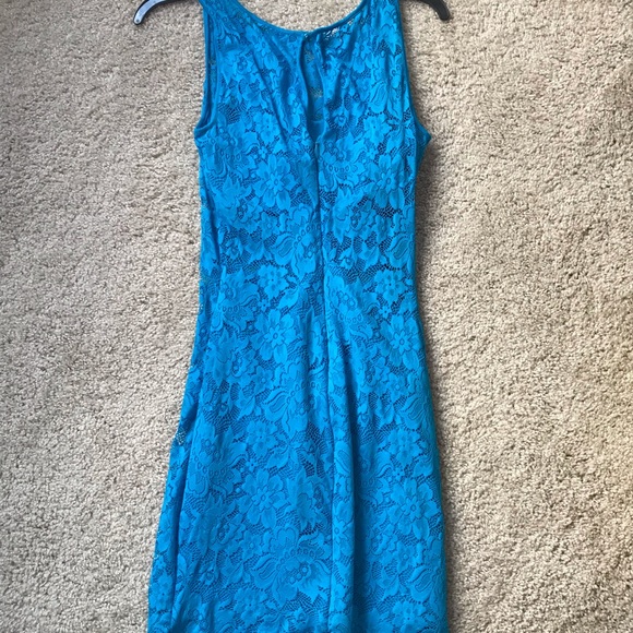 Bebe Blue Cocktail / Derby Party Dress - Picture 8 of 9